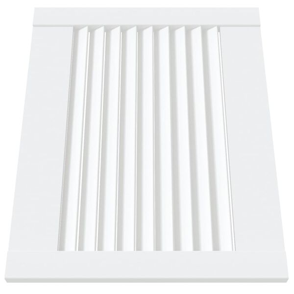 vidaXL Cabinet Door Louvred Design White 39.5x49.4 cm Solid Wood Pine