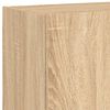 vidaXL TV Wall Cabinet with LED Lights Sonoma Oak 100x35x41 cm