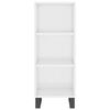 vidaXL Highboard High Gloss White 34.5x34x180 cm Engineered Wood