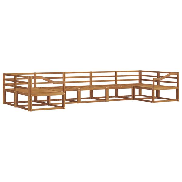 vidaXL Outdoor Sofa Set 7 pcs Natural Solid Acacia Wood