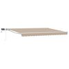 vidaXL Beige and White 5 x 3 m Polyester with PU coating