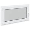 vidaXL Basement Window RISOR 110 x 50 cm PVC and Glass White