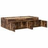 vidaXL Bed Frame with Drawer Smoked Oak 100 x 200 cm Engineered Wood