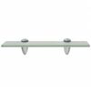 vidaXL Floating Shelves 2 pcs Glass 30x20 cm 8 mm