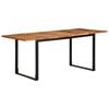 vidaXL Dining Table 180x90x75 cm Solid Wood Acacia