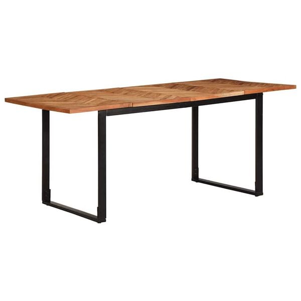 vidaXL Dining Table 180x90x75 cm Solid Wood Acacia