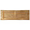 vidaXL Table Top Live Edge 120x40x3.8 cm Solid Wood Rough Mango