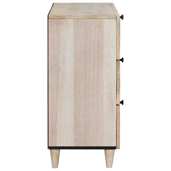 vidaXL Bedside Cabinet Beige 50 x 33 x 62 cm Solid Acacia wood