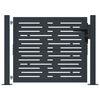 vidaXL Garden Gate Anthracite 100x100 cm Steel Square Design