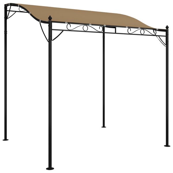 vidaXL Canopy Taupe 2x2.3 m 180 g/m&sup2; Fabric and Steel