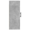 vidaXL Wall Mounted Cabinet Concrete Grey 34.5x34x90 cm Engineered Wood