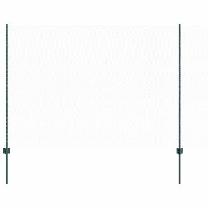 vidaXL Welded Wire Fence 25 x 1.5 m (W x H) PVC-Coated Steel Green