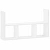 vidaXL Wall Shelf White 78.5 x 17 x 45 cm Engineered Wood