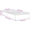 vidaXL Storage Bed with Mattress with Storage Black 90 x 190 cm Fabric
