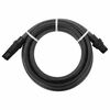 vidaXL Suction Hose with PVC Connectors Black 1" 4 m PVC