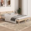 vidaXL Bed Frame without Mattress Solid Wood Pine 140x190cm