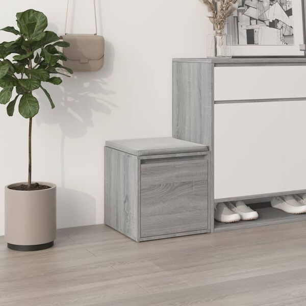 vidaXL Box Drawer Grey Sonoma 40.5x40x40 cm Engineered Wood