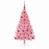 vidaXL Artificial Pre-lit Christmas Tree with 150 LEDs Pink 120 cm PVC