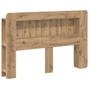 vidaXL Headboard Cabinet with Storage Artisan Oak Engineered Wood