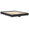 vidaXL Bed Frame No Mattress Black 150x200 cm King Size Engineered Wood