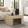 vidaXL Coffee Table with Infinity LED Sonoma Oak 50x50x30 cm