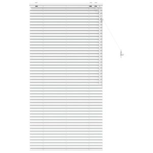 vidaXL Venetian Blind White 85 x 160 cm 35 mm Solid Paulownia Wood