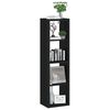vidaXL Wall Cube Shelf Black 37x29.5x134.5 cm MDF