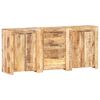 vidaXL Sideboard with 3 Drawers and 4 Doors Solid Mango Wood