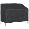 vidaXL Garden Bench Cover Black 134 x 70 x 65 / 94 cm 420D Oxford Fbric