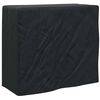 vidaXL Firewood Rack Cover Plain Black 61 x 122 x 106 cm Fabric