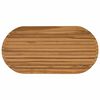 vidaXL Table Top 100 x 50 x 3.5 cm Oval Solid Teak Wood Natural