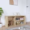 vidaXL Shoe Cabinet Sonoma Oak 100x35x45 cm Engineered Wood