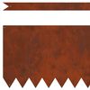 vidaXL Lawn Edging 30 pcs Brown 100 x 0.05 x 30 cm Weathering Steel