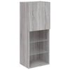 vidaXL 5 Piece TV Wall Units with LED Grey Sonoma Engineered Wood
