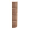 vidaXL Standing Corner Shelf Sonoma Oak 40x41.5x180 cm Engineered Wood