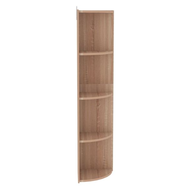 vidaXL Standing Corner Shelf Sonoma Oak 40x41.5x180 cm Engineered Wood