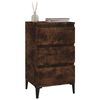 vidaXL Bedside Cabinet Smoked Oak 40x35x70 cm Engineered Wood