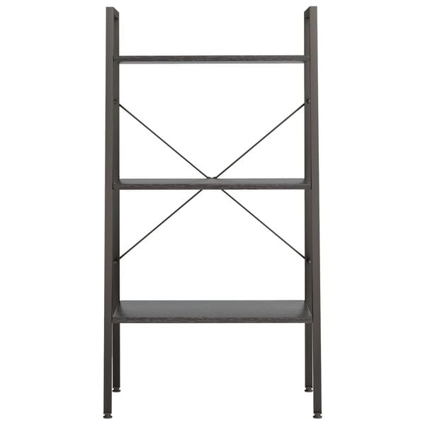 vidaXL 3-Tier Standing Shelf Black 56x35x108 cm
