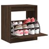 vidaXL Shoe Cabinet Brown Oak 60x42x69 cm Engineered Wood