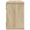 vidaXL Wall Cube Shelf 4 pcs Sonoma Oak 60x15x23 cm Engineered Wood