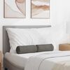 vidaXL Bolster Pillows 2 pcs Light Grey Ø 15 x 40 cm Corduroy Fabric