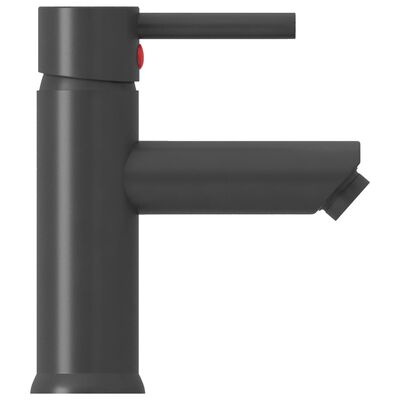 vidaXL Bathroom Basin Faucet Grey 130x176 mm