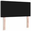 vidaXL LED Headboard with LED Strip Lights Dark Grey 80 cm Polyester