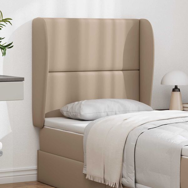 vidaXL Headboard Ear Brown 80 x 23 x 6 cm PVC