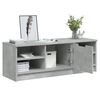 vidaXL TV Cabinet Concrete Grey 102x35.5x36.5 cm Engineered Wood