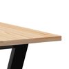 vidaXL Dining Table Y-Frame 70x70x75 cm Solid Wood Pine and Steel