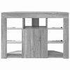 vidaXL Corner LED TV Cabinet Grey Sonoma 100x40x68cm Engineered Wood
