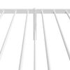 vidaXL Metal Bed Frame without Mattress with Headboard White 75x190cm
