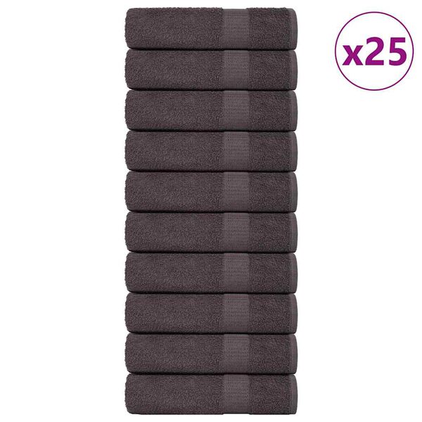 vidaXL Bath Towels 25 pcs "FROGN" Anthracite 100x150 cm 100% Cotton