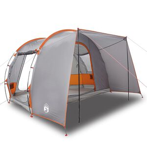vidaXL Car Tent 2-Person Grey and Orange Waterproof